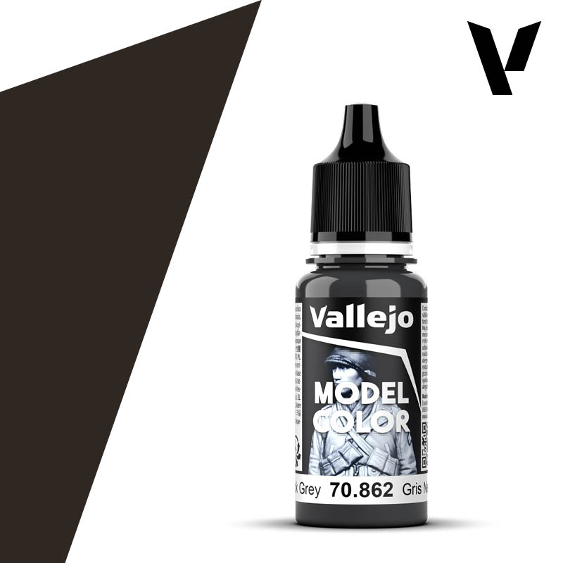 Vallejo Model Color Black Grey bottle