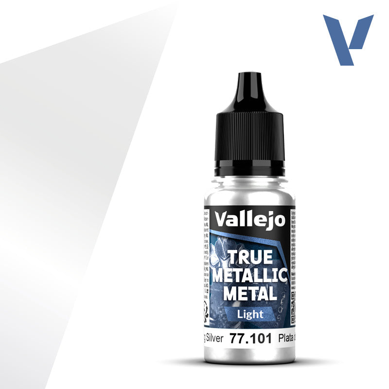 Vallejo Metal Color 77.101 — Sterling Silver (Light) 18ml