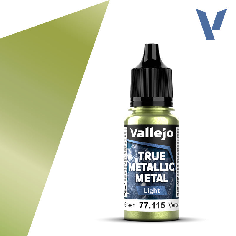 Vallejo Metal Color 77.115 — Amber Green (Light) 18ml