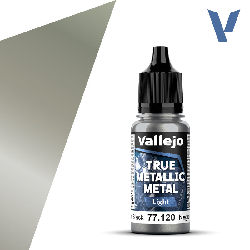 Vallejo Metal Color 77.120 — Obsidian Black (Light) 18ml