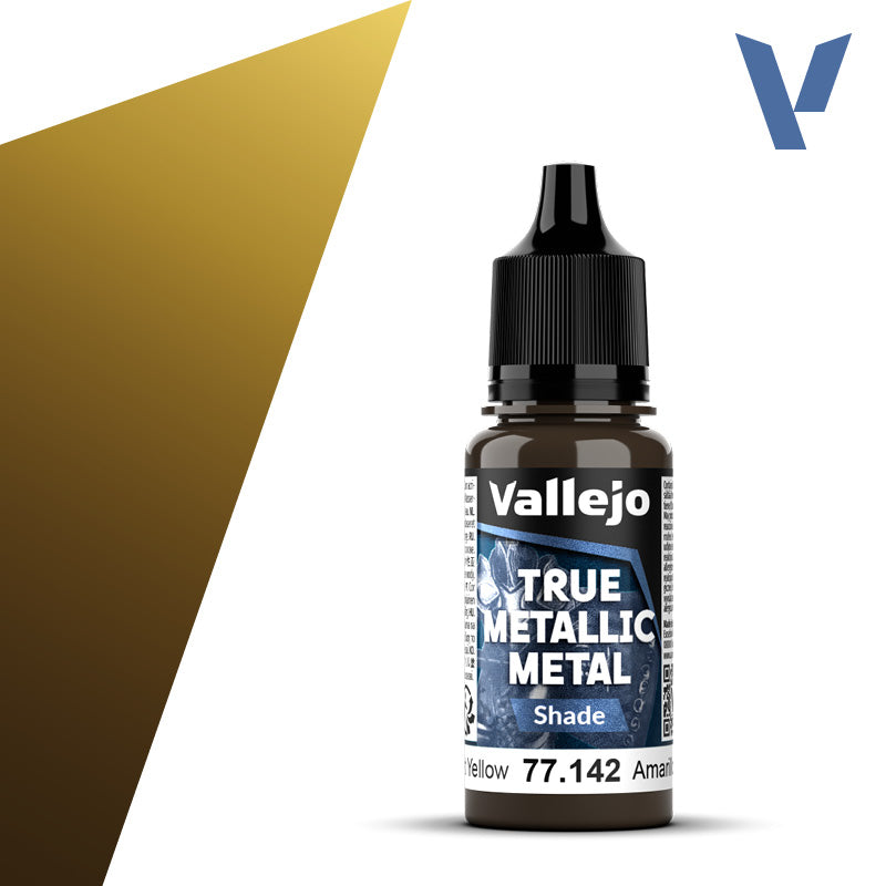 Vallejo Metal Color 77.142 — Radiant Yellow (Shade) 18ml