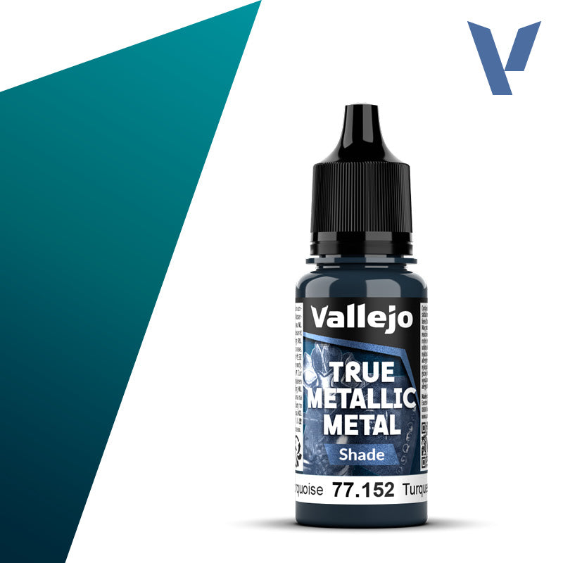 Vallejo Metal Color 77.152 — Hydra Turquoise (Shade) 18ml