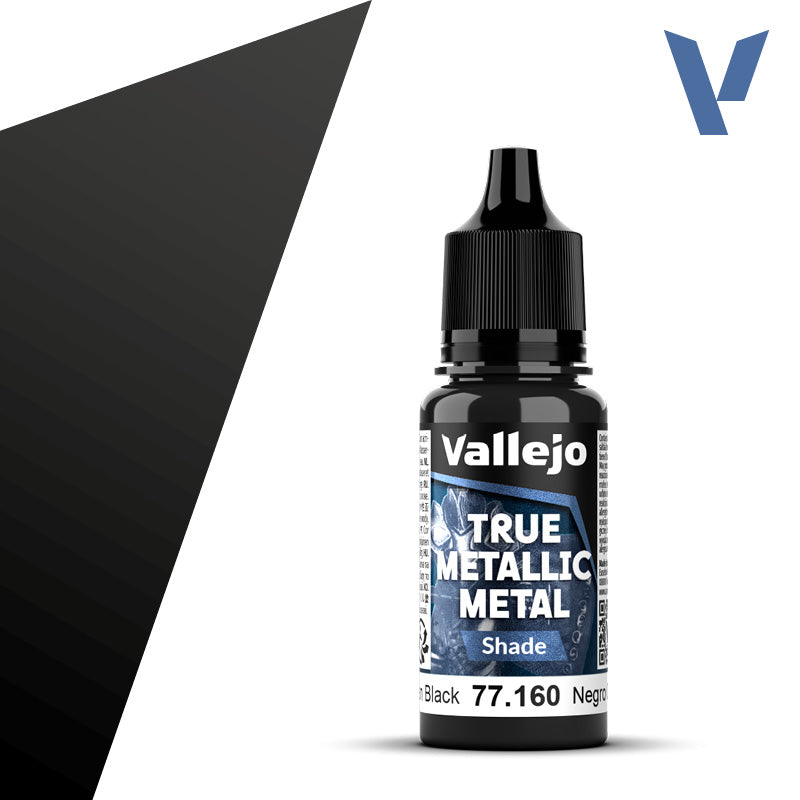 Vallejo Metal Color 77.160 — Obsidian Black (Shade) 18ml